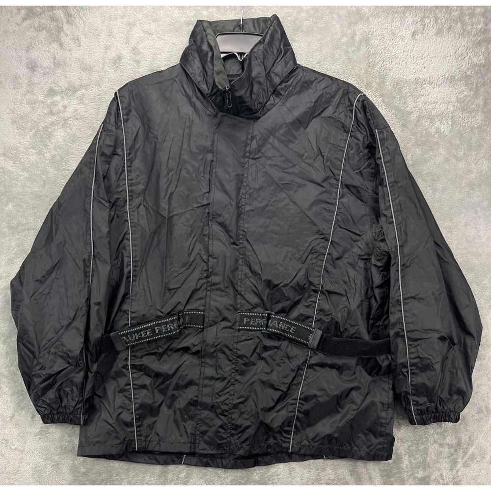 Milwaukee Performance Apparel Mens Motorcycle‎ Riding Jacket Sz L Black Anorak